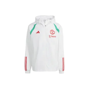 Adidas MANCHESTER UNITED TIRO 23 ALL WEATHER JACKET Jackets Coats Men's Core White