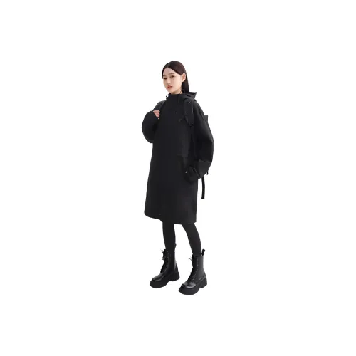 BODACHEL Windbreaker Jackets Unisex Feather Black