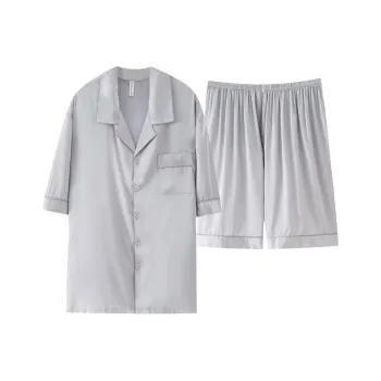 XIAFENYAN Pajama Set Men's Gray