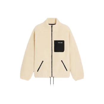 CELINE Loose Jacket In Jersey Fleece