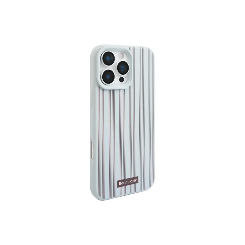 Wei Xin Silicone Material Blue Brown Stripes Stand Phone Cases Compatible With IPhone 16/15 Pro Max/Apple 13/14 Pro/Max-5