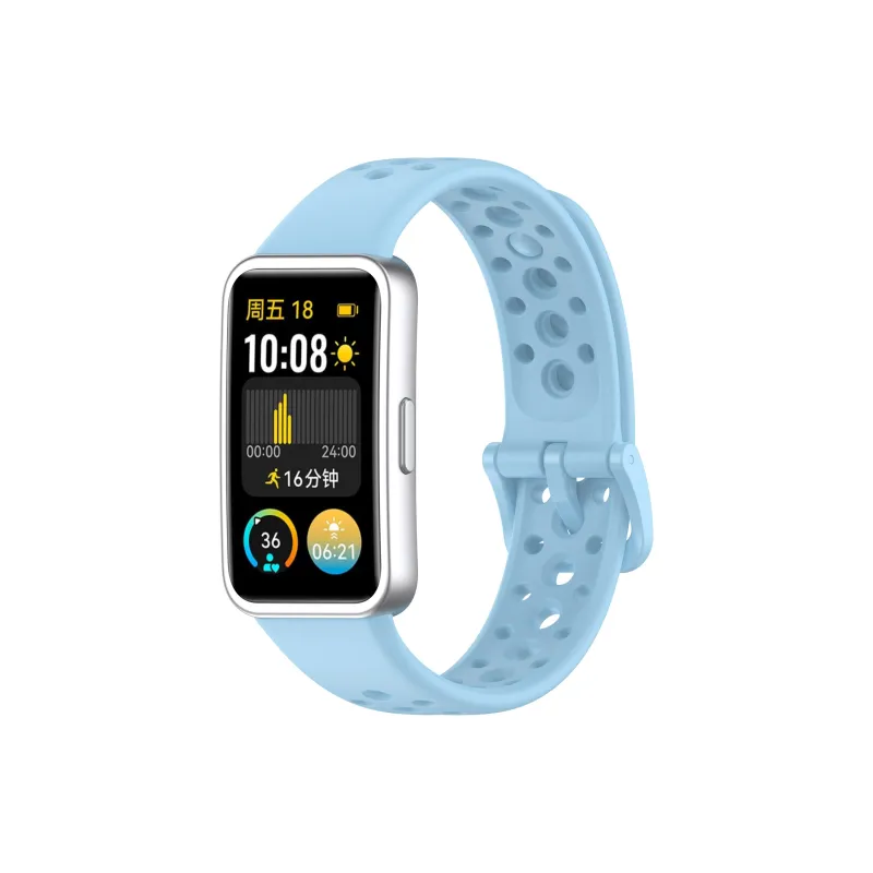 STEWPIGO Huawei Compatibility Watch Band Silicone Material-0