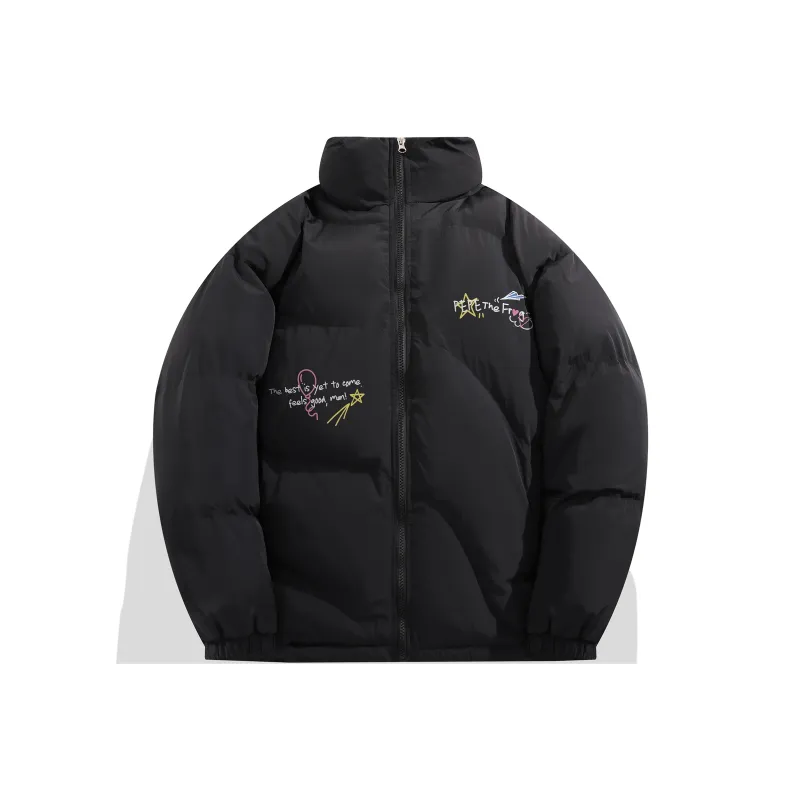 Pepe The Frog Puffer Jacket Unisex-18