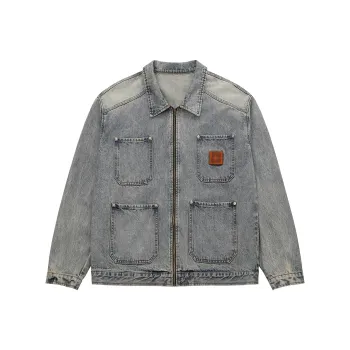 BIPOLAR Denim Jacket Unisex Black Blue