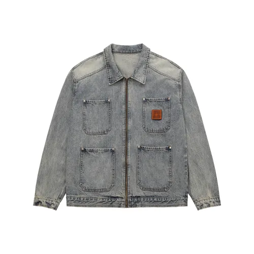 BIPOLAR Denim Jacket Unisex Black Blue