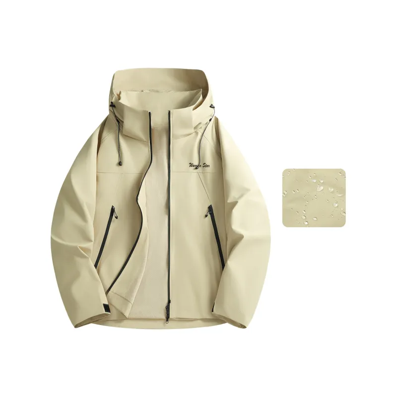 Warrior Lace Up Waterproof And Windproof Windbreaker Jacket Unisex-71
