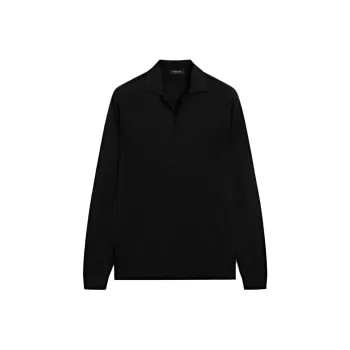 Massimo Dutti Polo Shirt Men's Black