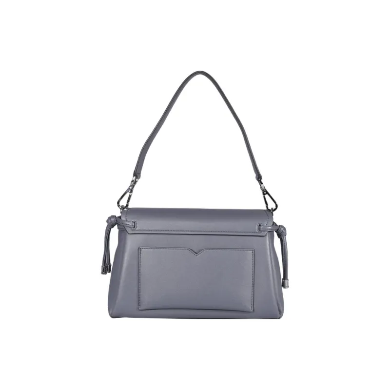 MICHAEL KORS Cow Leather Shoulder Bag Women's Gray-2