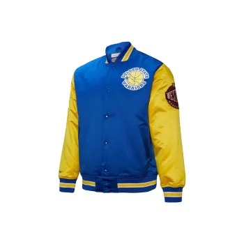 NBA x Mitchell & Ness Golden State Warriors Jackets Coats Men's Blue Yellow