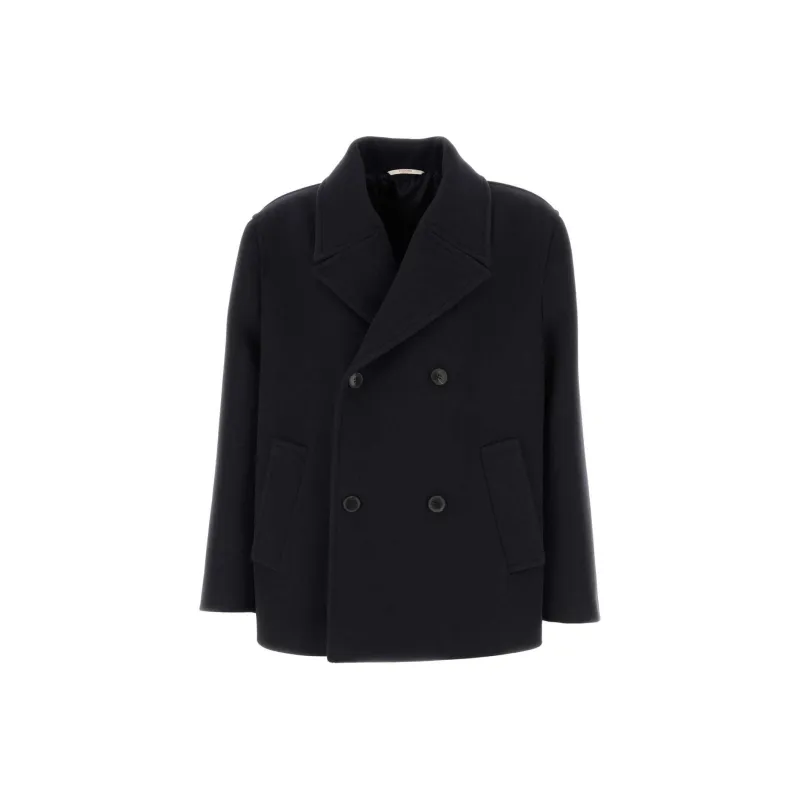 Valentino Double Breasted Long Sleeved Coat-0