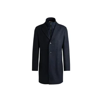 HUGO BOSS Single Breasted Detachable Panels Coat
