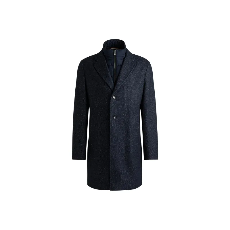 HUGO BOSS Single Breasted Detachable Panels Coat-0