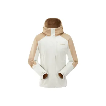TOREAD Waterproof And Windproof To Keep Warm Windbreaker Jacket Unisex Polar White
