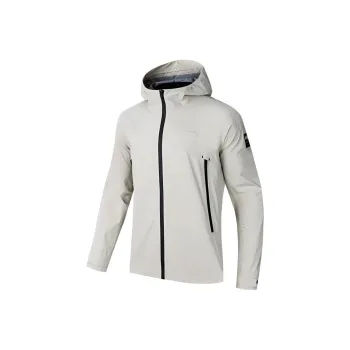 Anta Variety Training Collection Water Resistant Windproof Breathable Windbreaker Jacket Men's Cool Gray