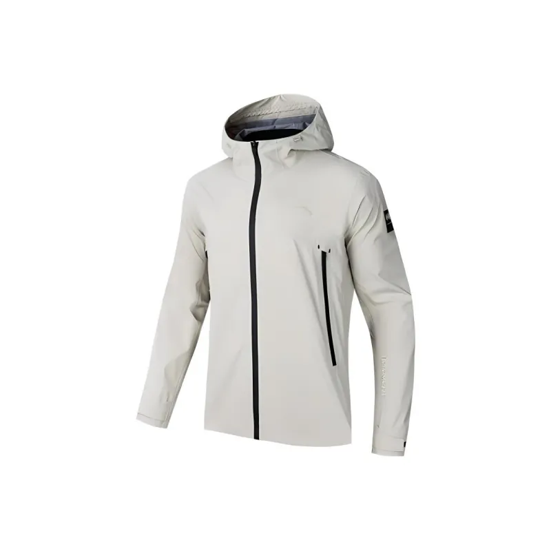 Anta Variety Training Collection Water Resistant Windproof Breathable Windbreaker Jacket Men's Cool Gray-0
