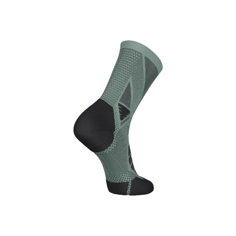DECATHLON KIPRUN Strap Run900 Running Socks Unisex 1 Pack Cyan Jade/Smoked Black/Smoky Black-2