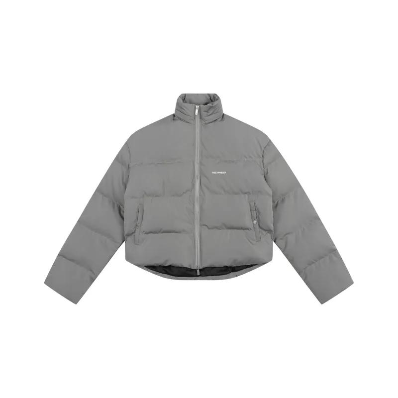 11ESTRANGER Puffer Jacket Unisex Gray-0