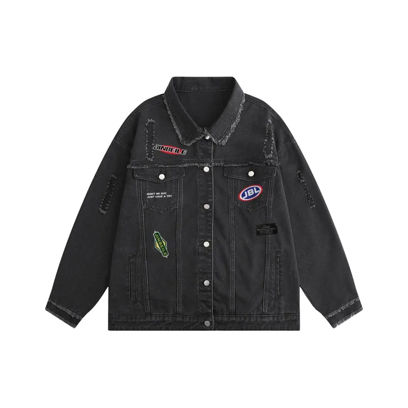 JINBEILE Denim Jackets Unisex-13