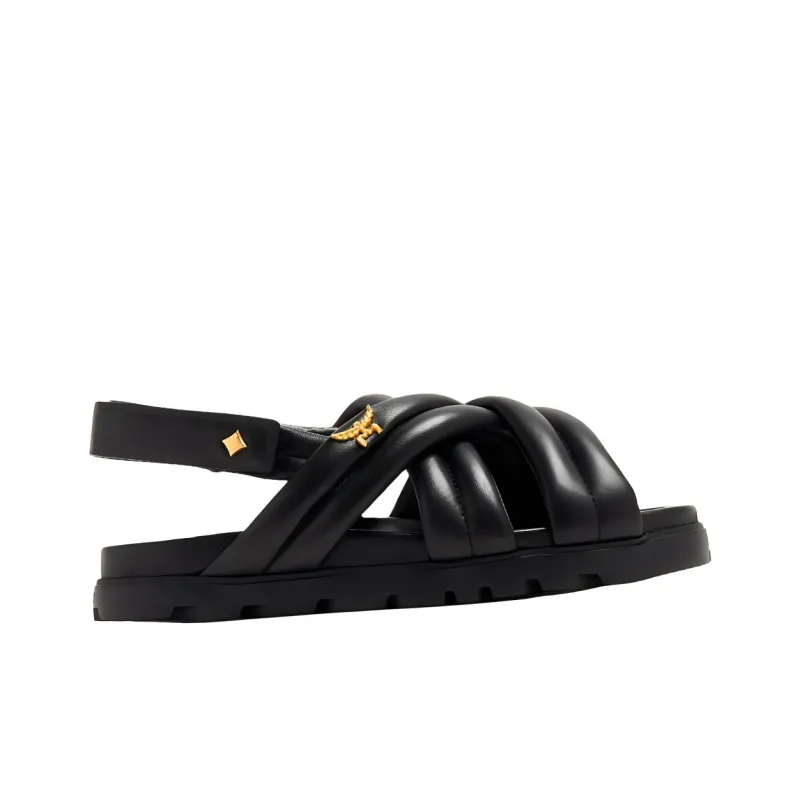 MCM Beach Sandals Women's Black-1