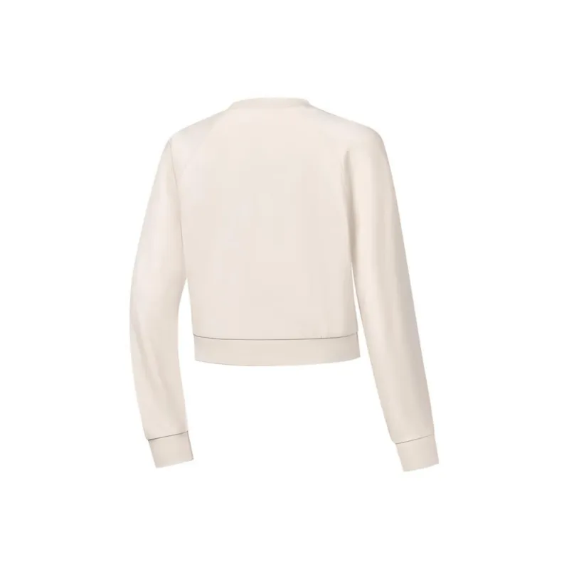 QIAODAN Sports Life Collection Sweatshirt Women's Calamine White-1