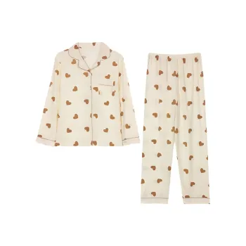 Sleep Pajama Set Women's Light Brown