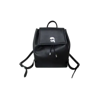 KARL LAGERFELD Cow Leather Backpack Women's Black
