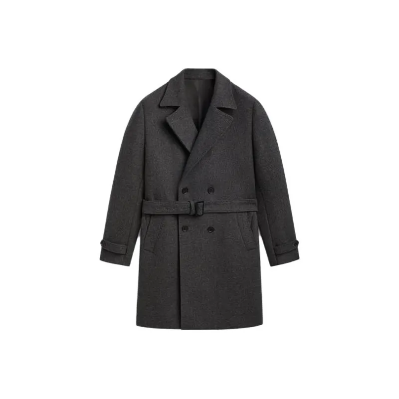 Massimo Dutti Coats Men Gray-0