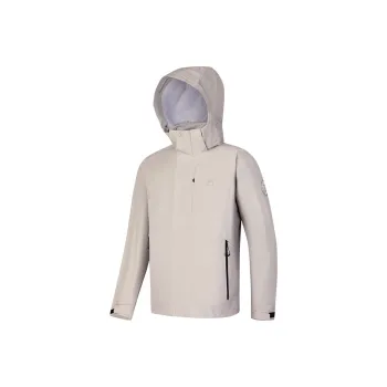 FILA Waterproof Windbreaker Jackets Unisex Fleece Gray