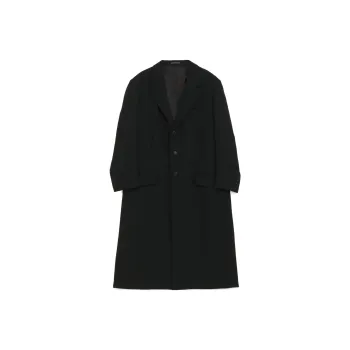 Yohji Yamamoto Pour Homme Coats Men Black