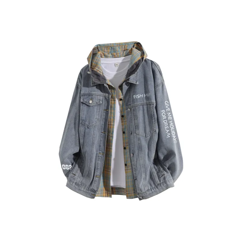 FASTFISH Denim Jacket Unisex Gray-2