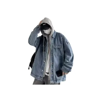 NEAR HERE Denim Jackets Unisex