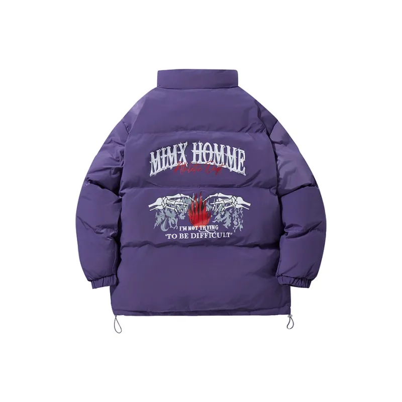Mimx Homme Winter Puffer Jacket Unisex Black-4