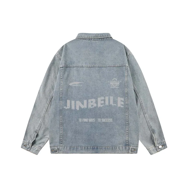 JINBEILE Denim Jackets Unisex-0