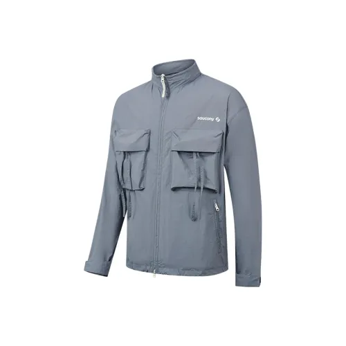 Saucony Jacket Unisex Blue Gray