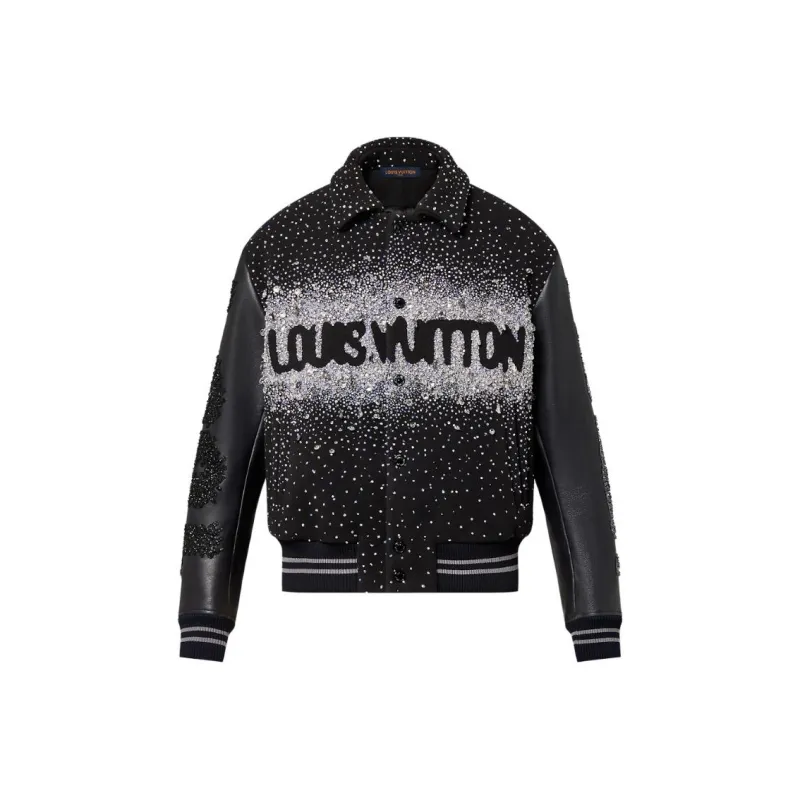 LOUIS VUITTON Made To Order Embroidered Varisty Blouson-0