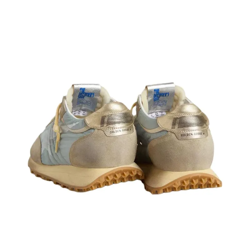 Golden Goose Marathon Low Top Casual Shoes Women's Blue Gray-2
