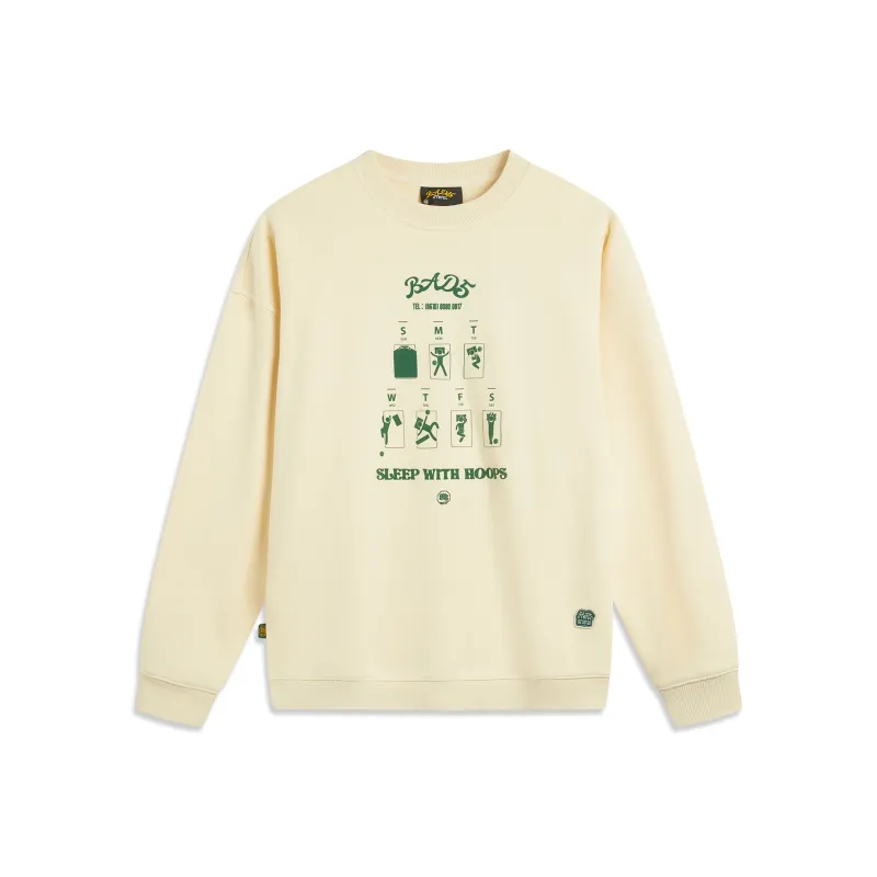 LiNing Basketball Collection Rebel Collection Sweatshirt Men's Pudding Yellow-0