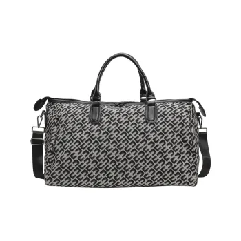 Wenpercy Fabric Travel Bag Unisex Black/Blue