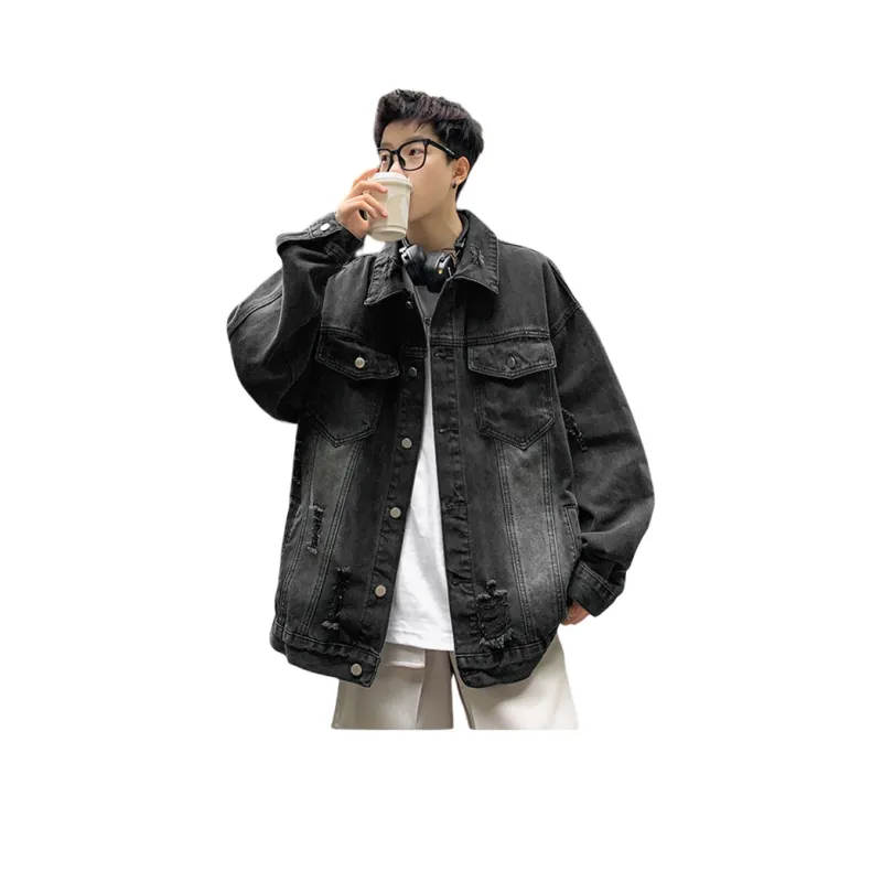 RENBEN Denim Jacket Unisex Yellow Mud-1