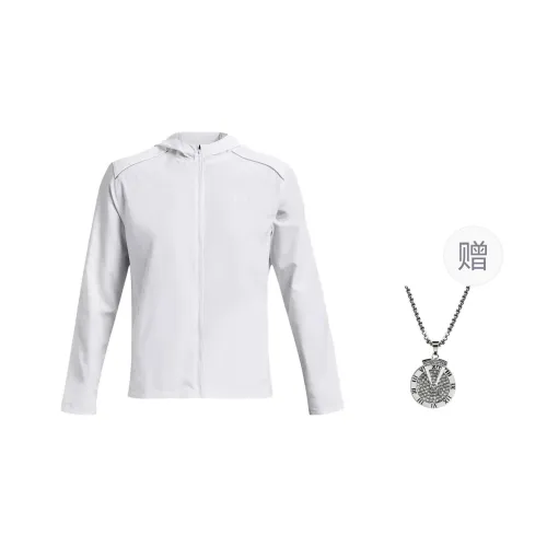 Under Armour Jacket Men's White Comes With Necklace
