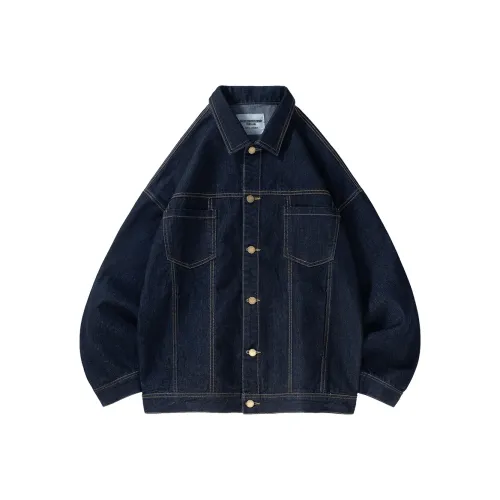BORDERLESS BDLS Denim Jacket Unisex Dark Blue
