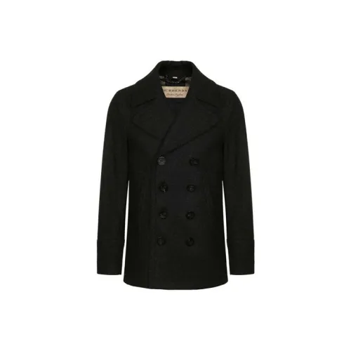 Burberry Coats Men Dark Gray