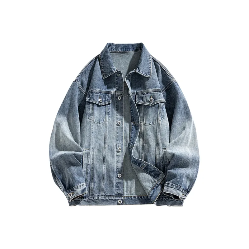 FORCEPULR Denim Jacket Unisex Brown Gradient-2
