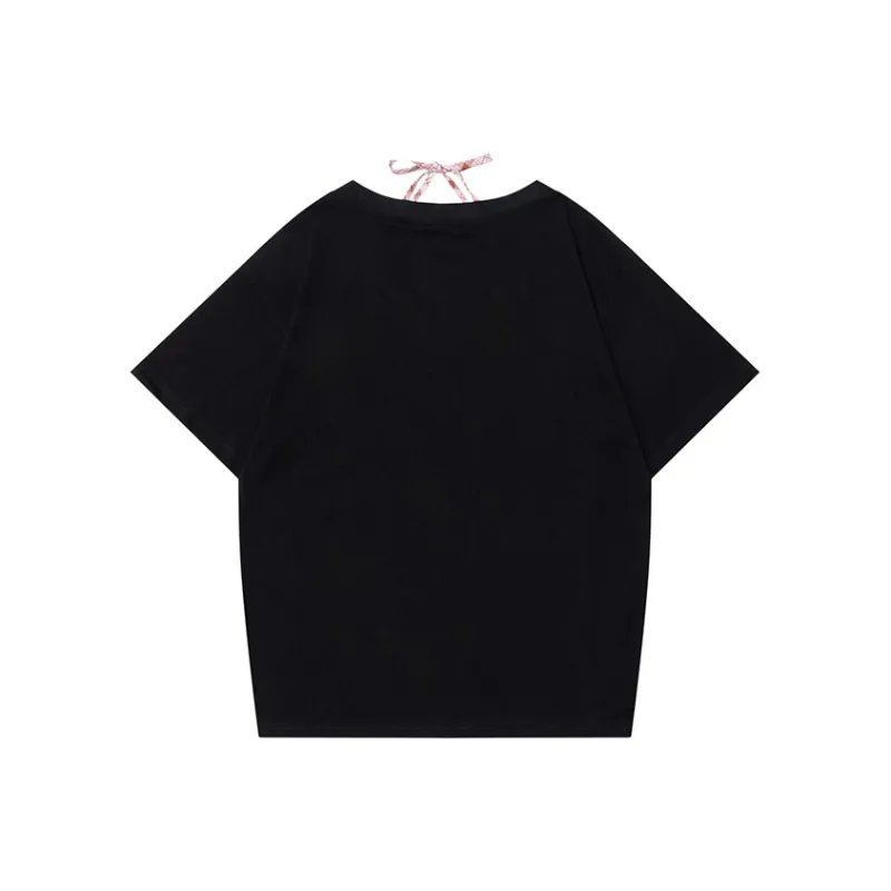 PLAY BUSH Drop Shoulder Sleeve T Shirt Women's-3
