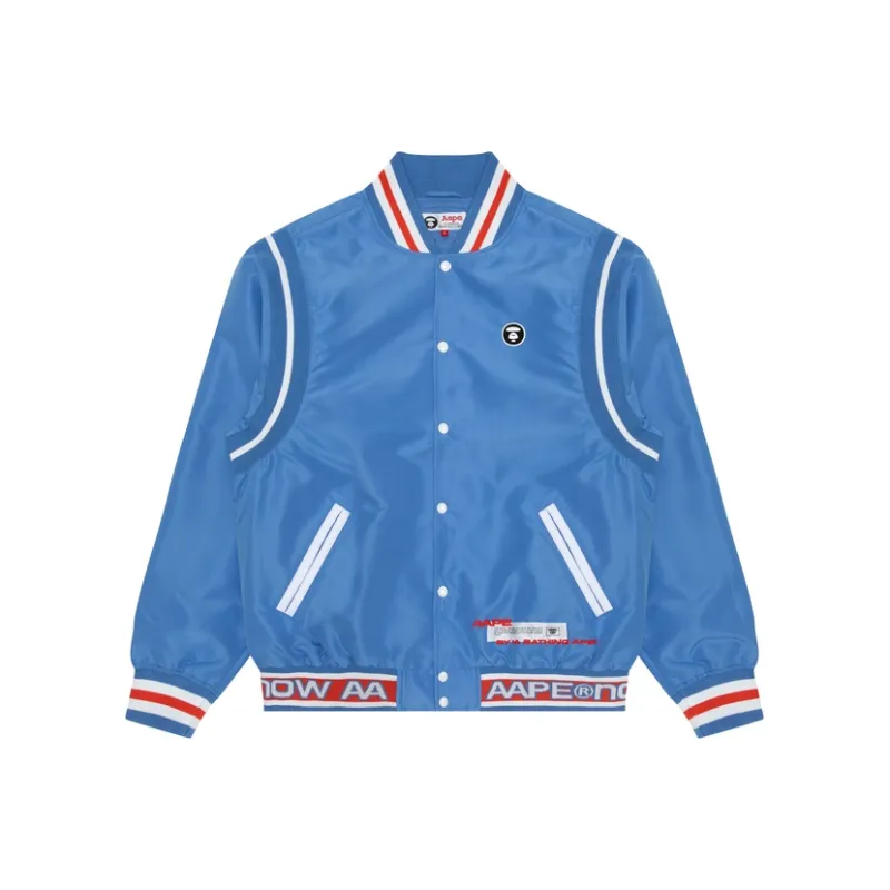 Aape Logo print Varsity Jacket-2