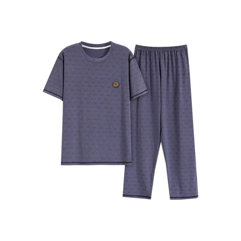 MADALLO Pajama Set Men's Dusty Blue-0