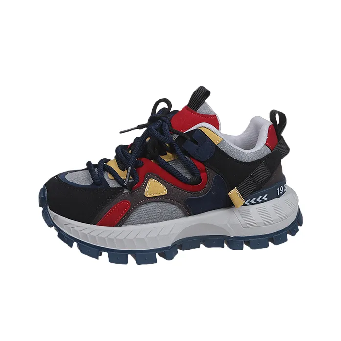 Alxnan Slip Resistant Low Top Chunky Sneakers Women's Box-12