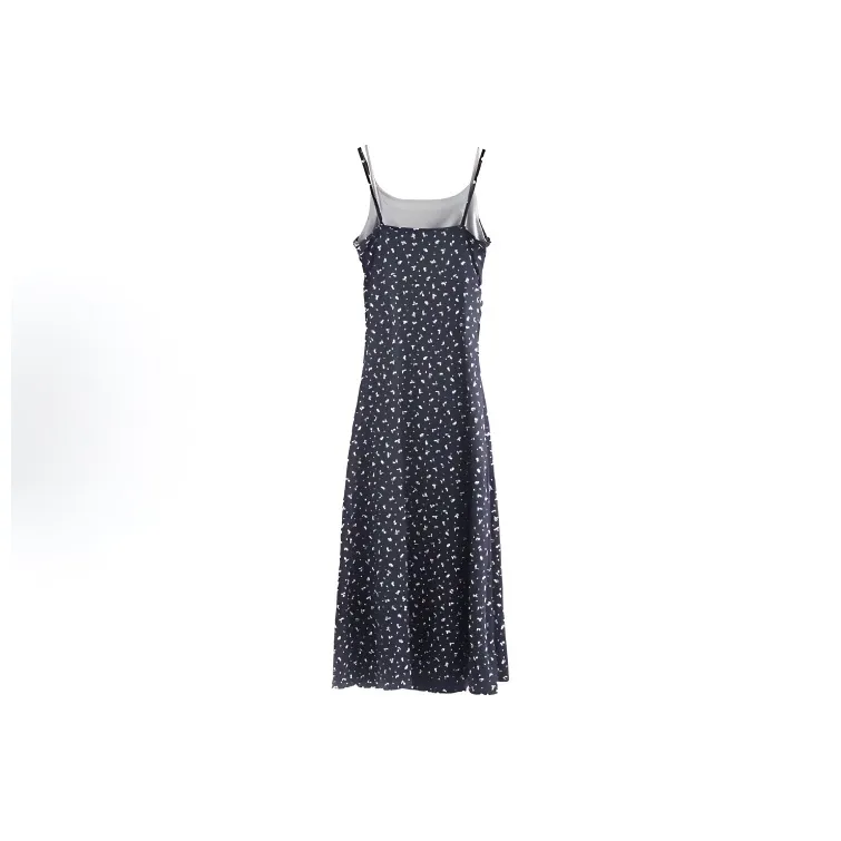 DOSOHEB Slip Dress Women's Floral Blue-1