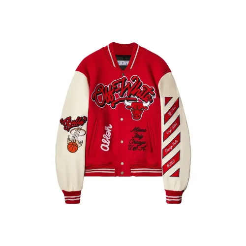 OFF WHITE C/O Chicago Bulls Varsity Jacket