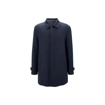 HUGO BOSS Coats Men Dark Blue
